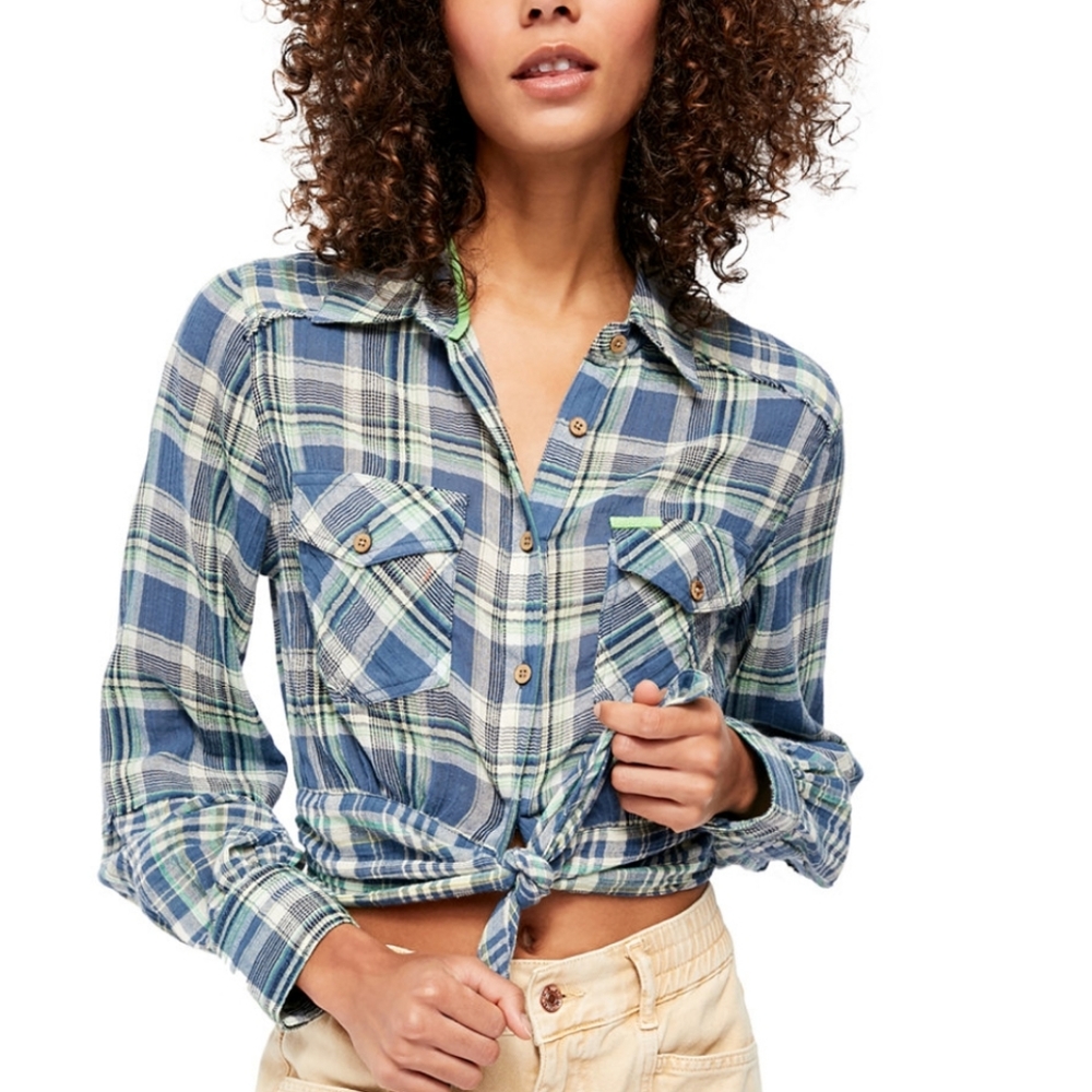 Free People First Bloom Plaid